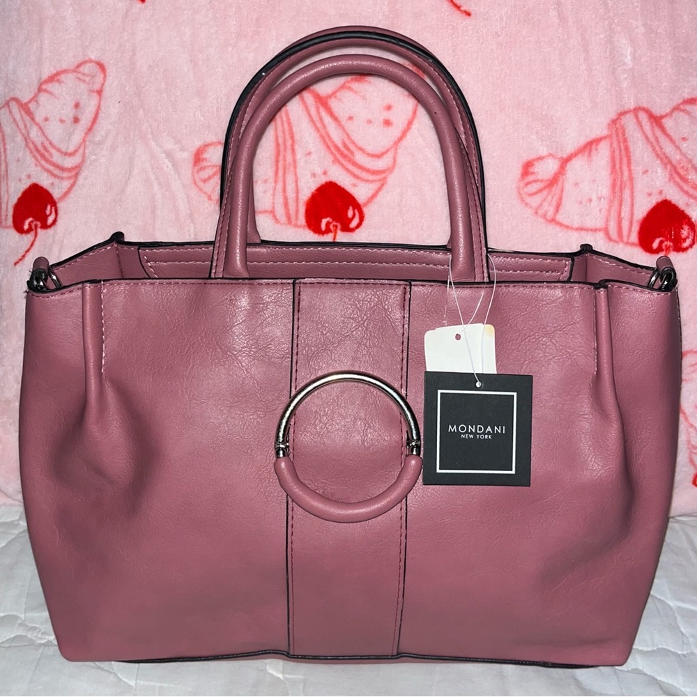 Mondani New York Dark Mauve Satchel Handbag